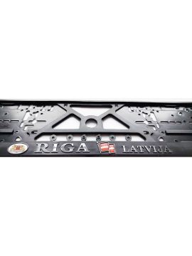 Number frame embossed LATVIA RIGA